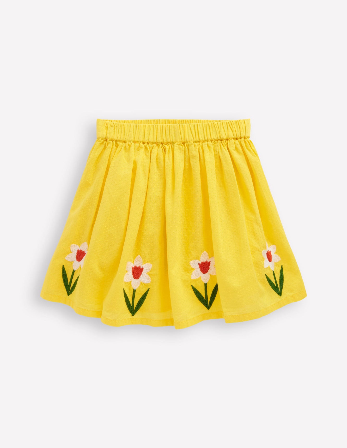 Applique Skirt-Tropical Yellow Flowers