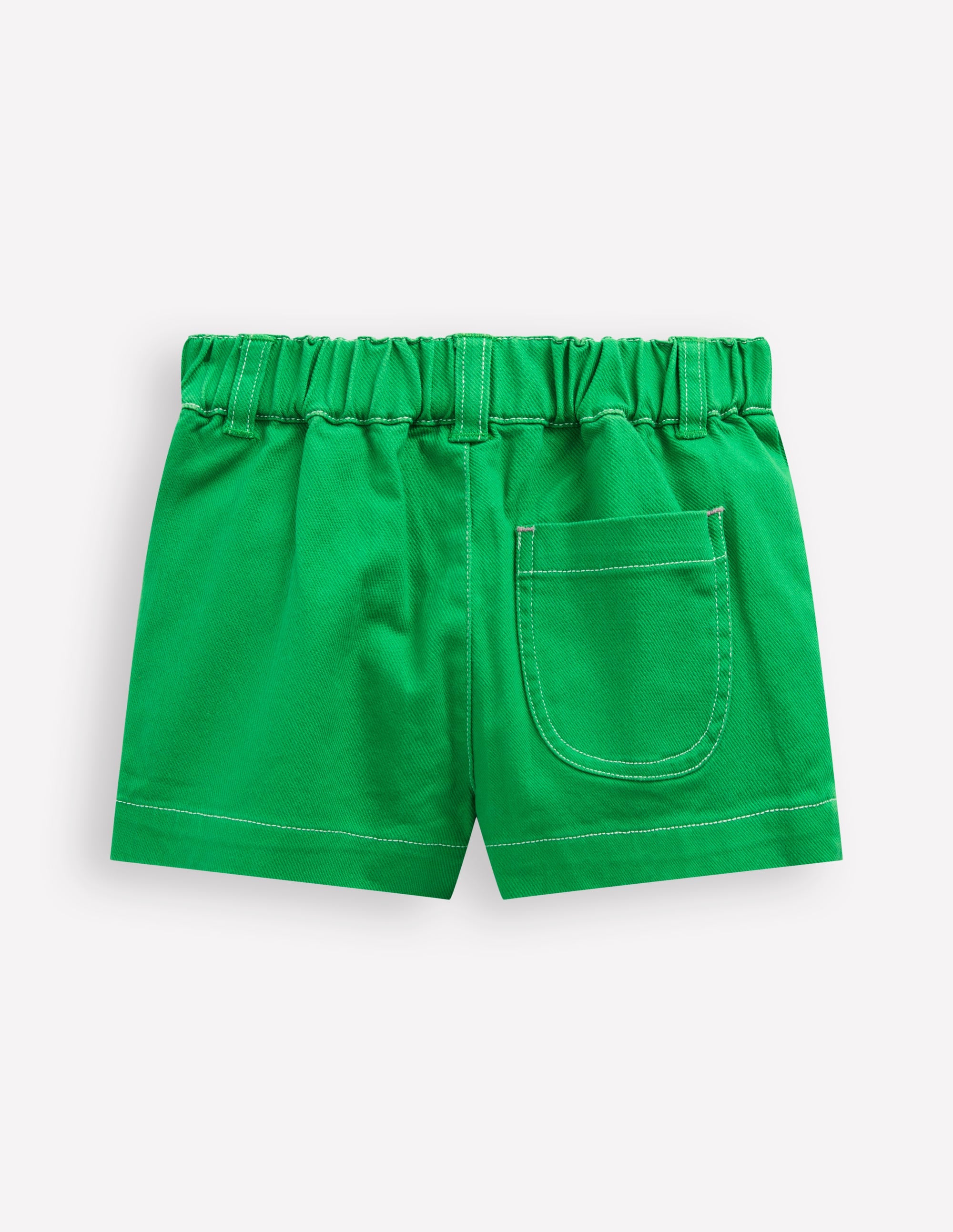 Patch Pocket Shorts-Green - Image 2