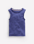 Ribbed Lace Trim Vest-Starboard