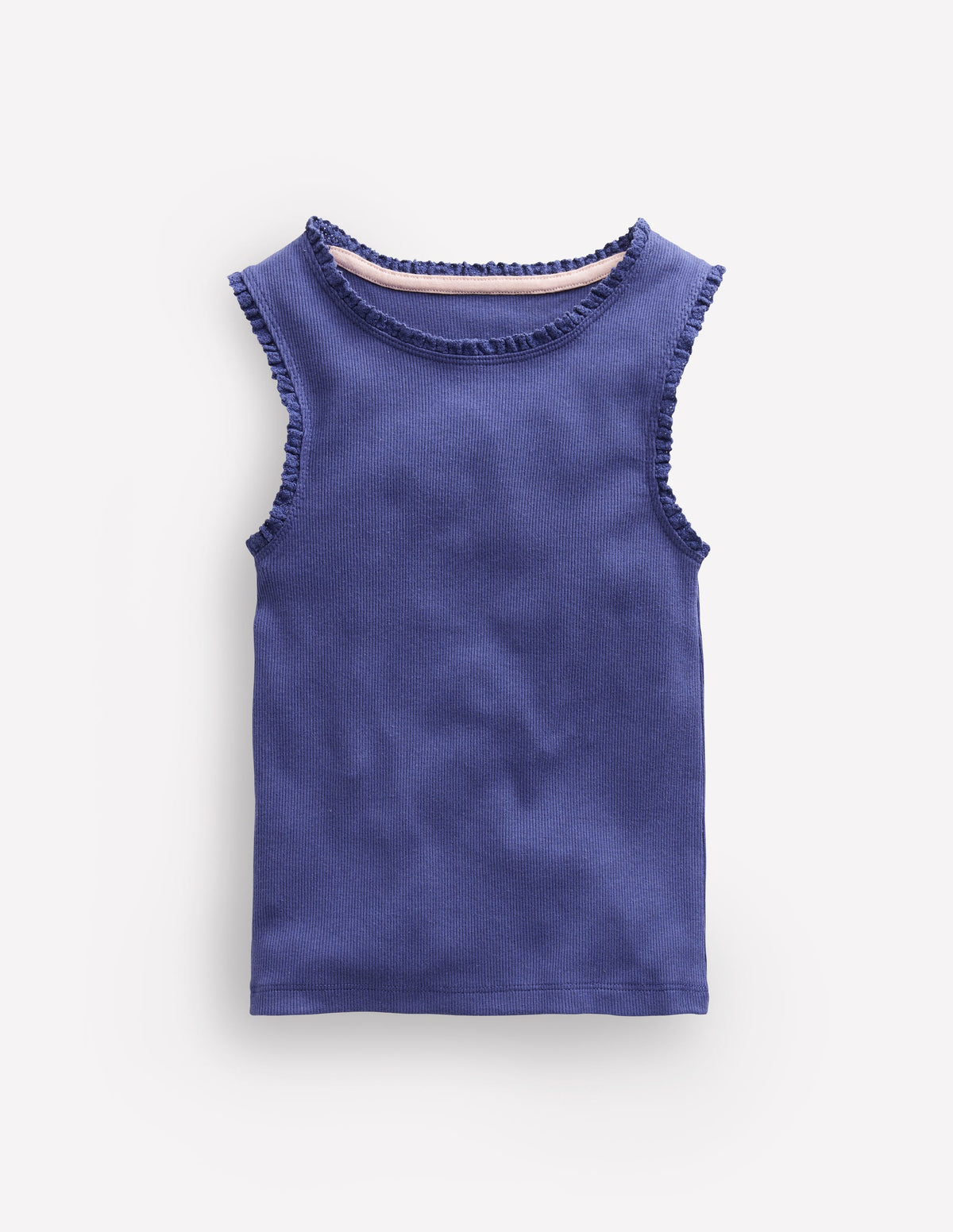 Ribbed Lace Trim Vest-Starboard - Image 1