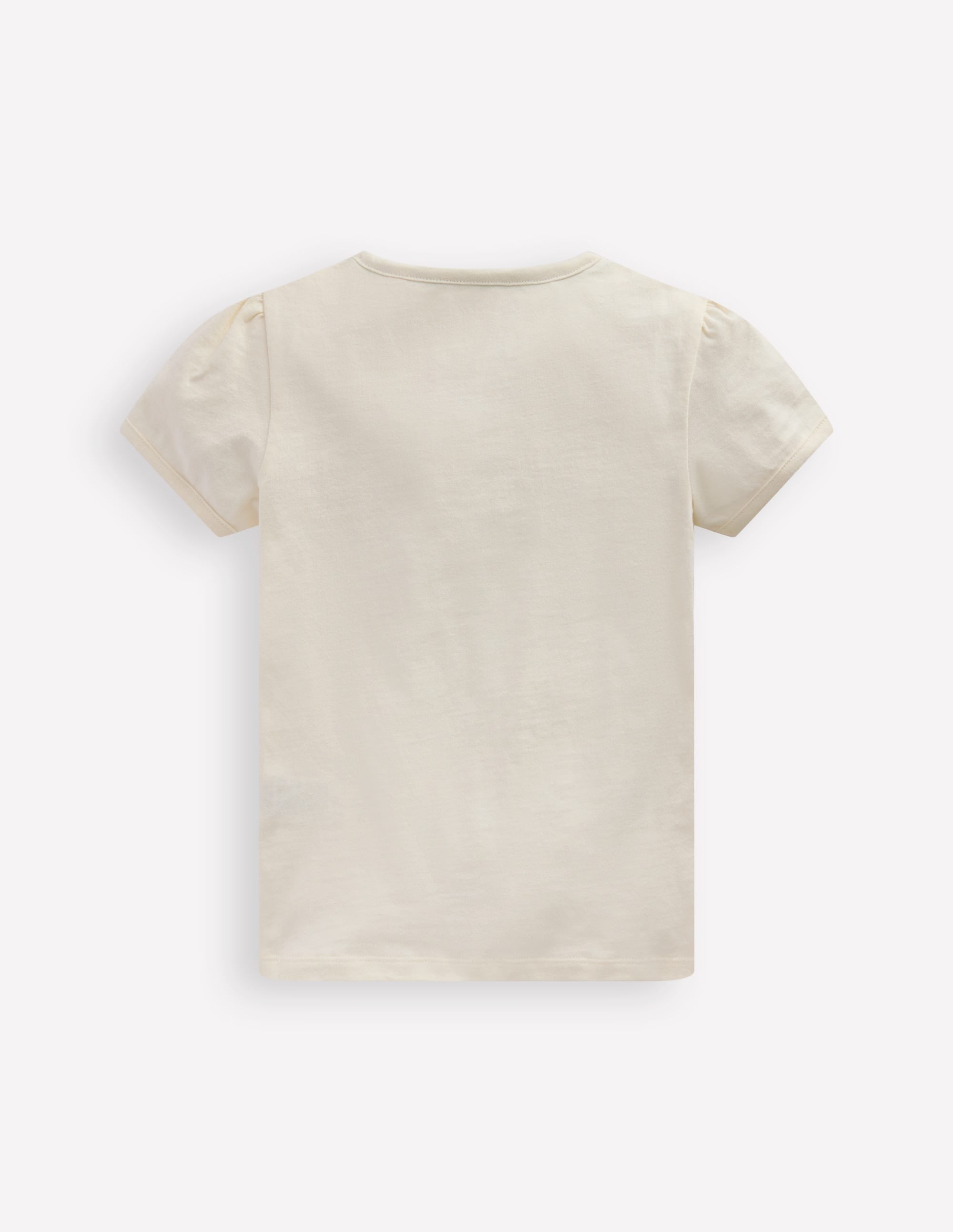 Puff Sleeve Superstitch Top-Ivory Ballerinas - Image 2