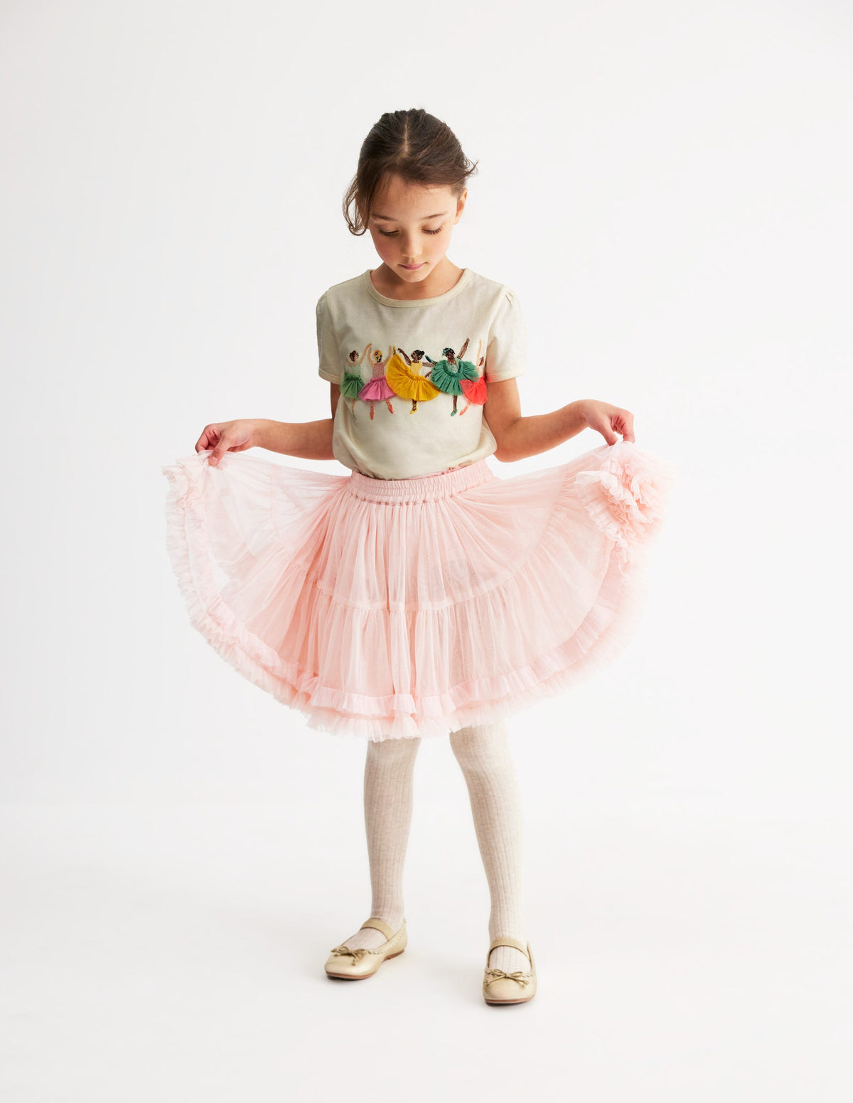 Puff Sleeve Superstitch Top-Ivory Ballerinas - Image 4