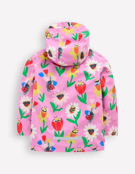 Waterproof Fisherman's Jacket-Pink Spring Garden