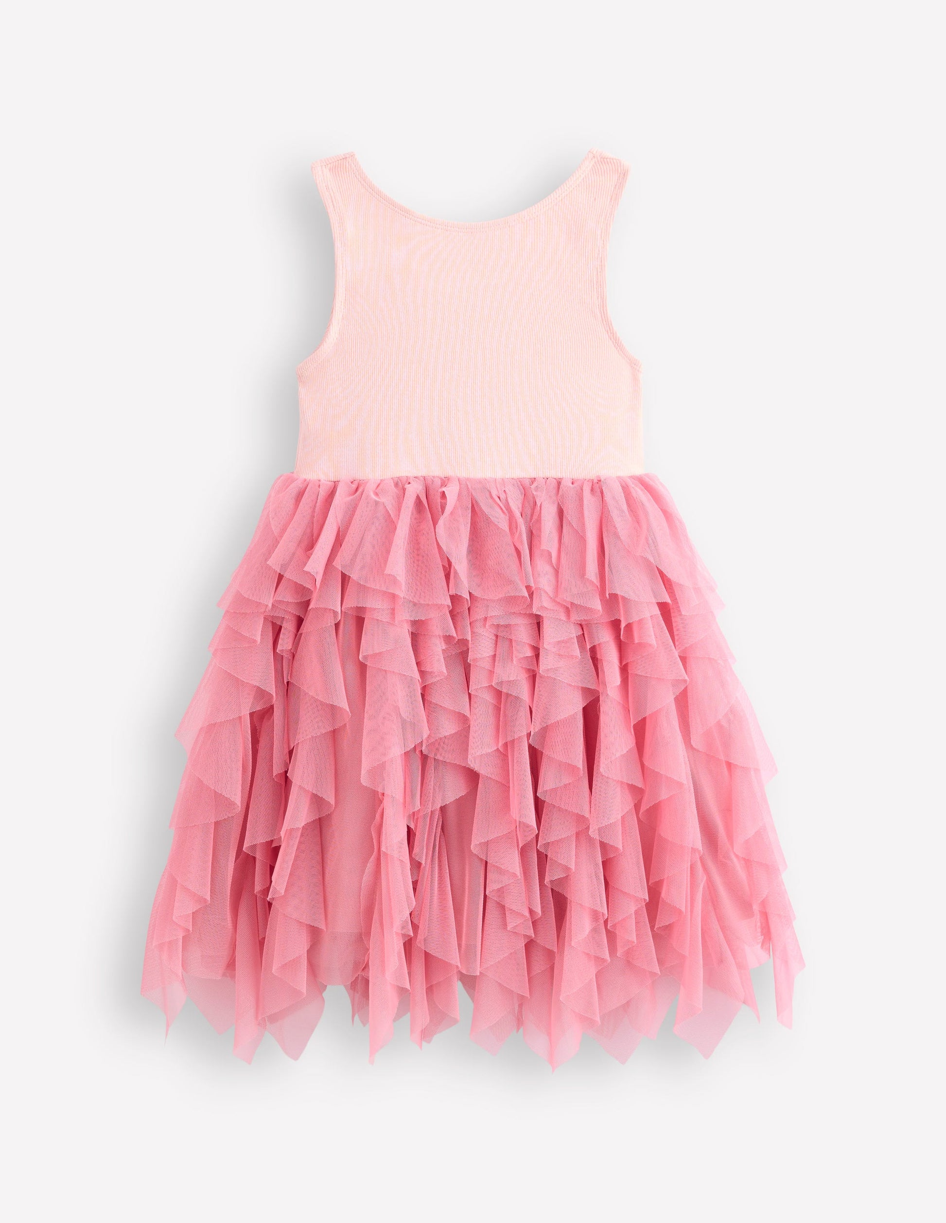 Jersey Tulle Mix Dress-Chalk Pink | Boden Global Jersey Tulle Mix Dress-Chalk Pink | Boden Global