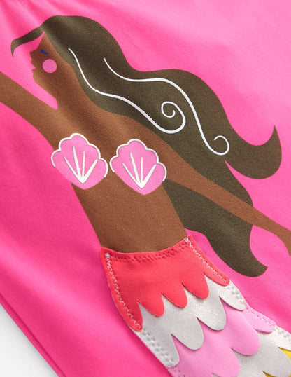 Sunday Appliqué Swimsuit-Pink Mermaid