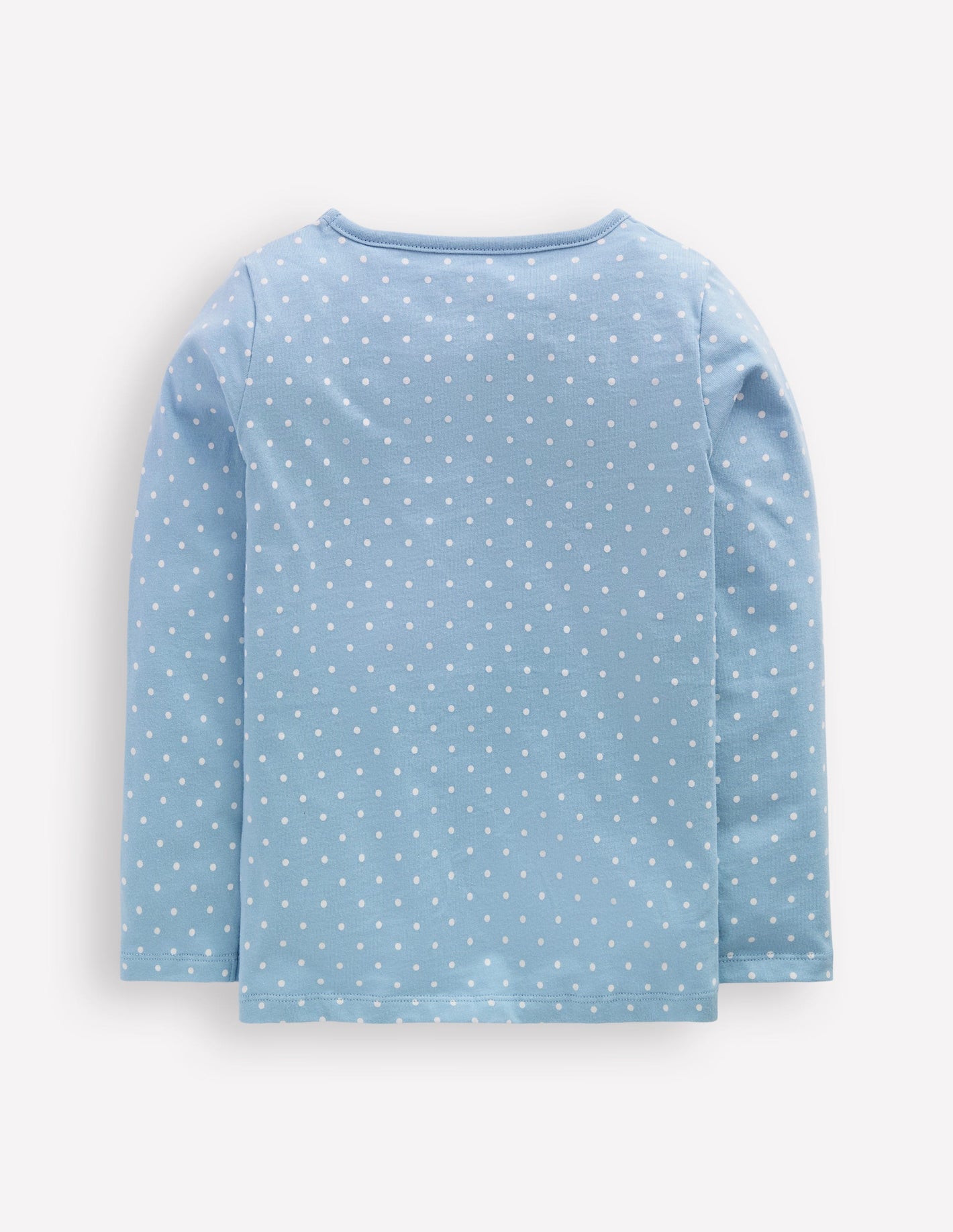 Long Sleeve Boucle T-shirt-Glacier Blue Spot Easter