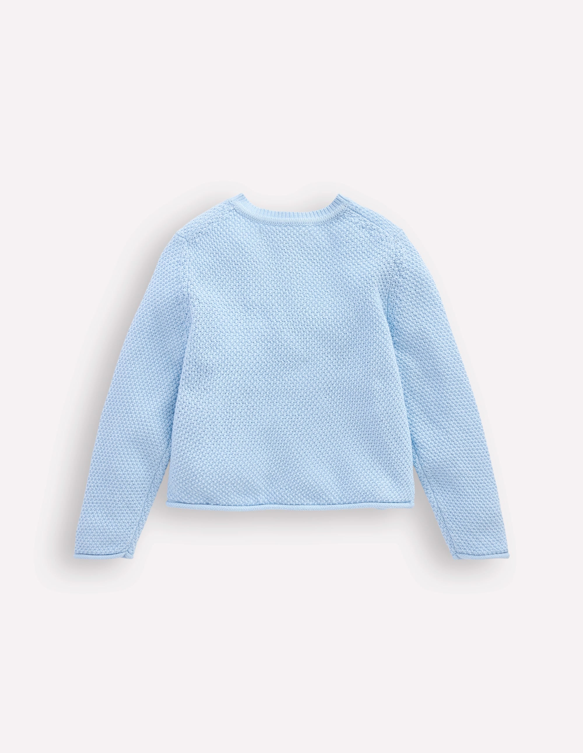 Everyday Cotton Cardigan-Glacier Blue - Image 2