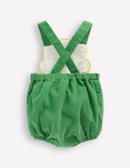 Novelty Bubble Romper-Sapling Green