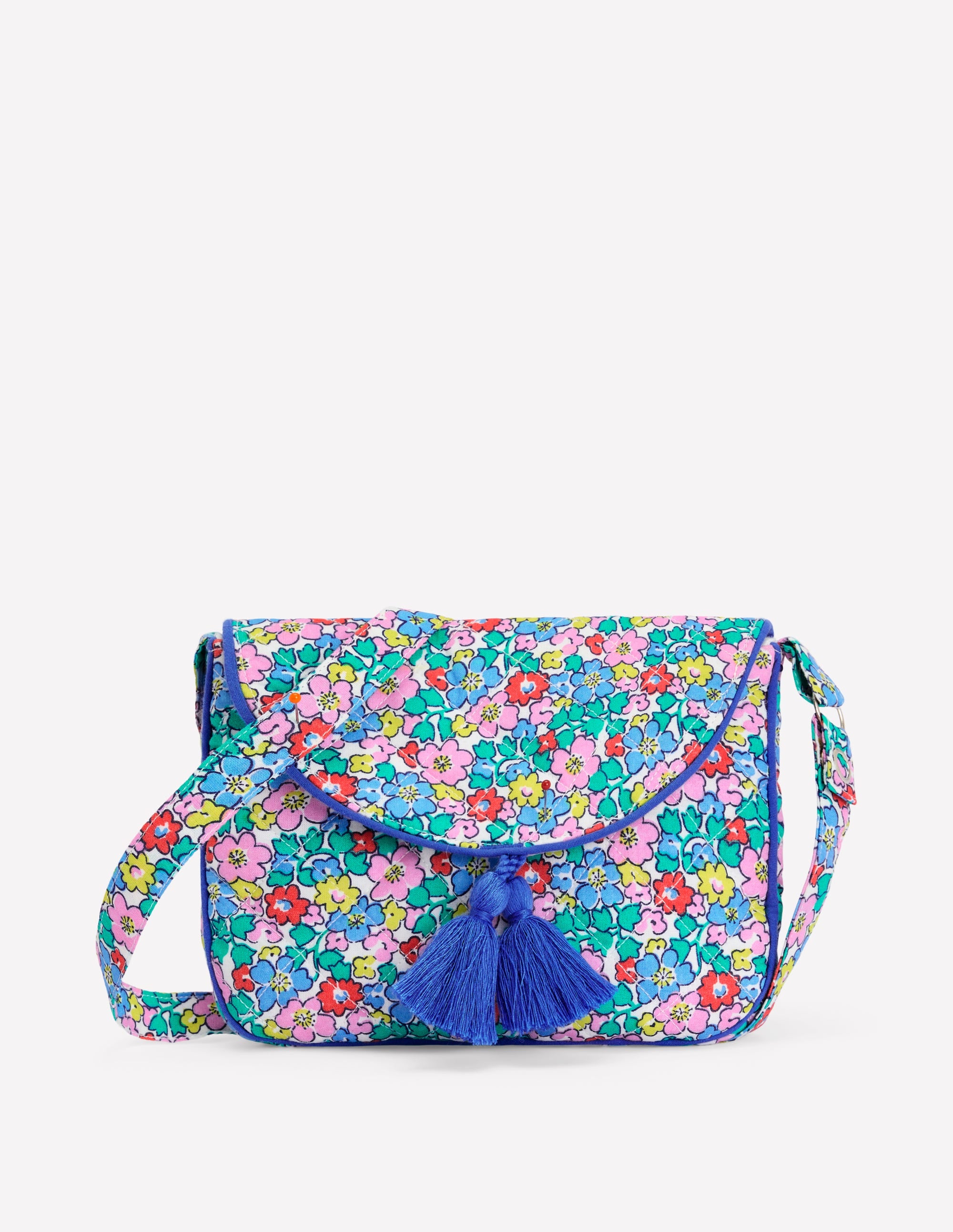 Quilted Cross-body Bag-Multi Flowerbed - Image 1