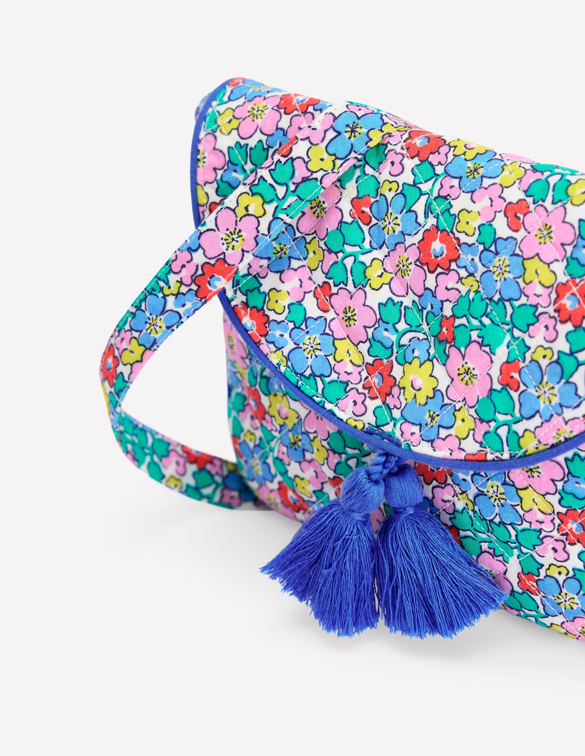 Quilted Cross-body Bag-Multi Flowerbed - Image 2