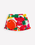 Frill Hem Towelling Shorts-Multi Giant Fruit
