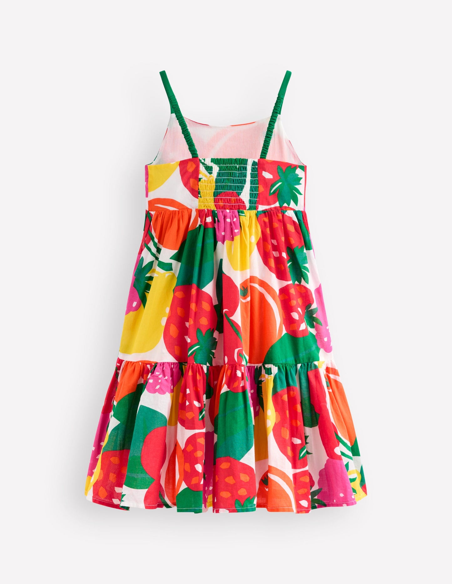 Aurelia Tiered Twirly Dress-Multi Giant Fruit