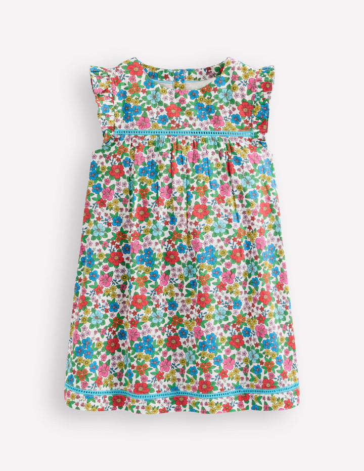 Celia Woven Holiday Dress-Multi Holiday Flowerbed