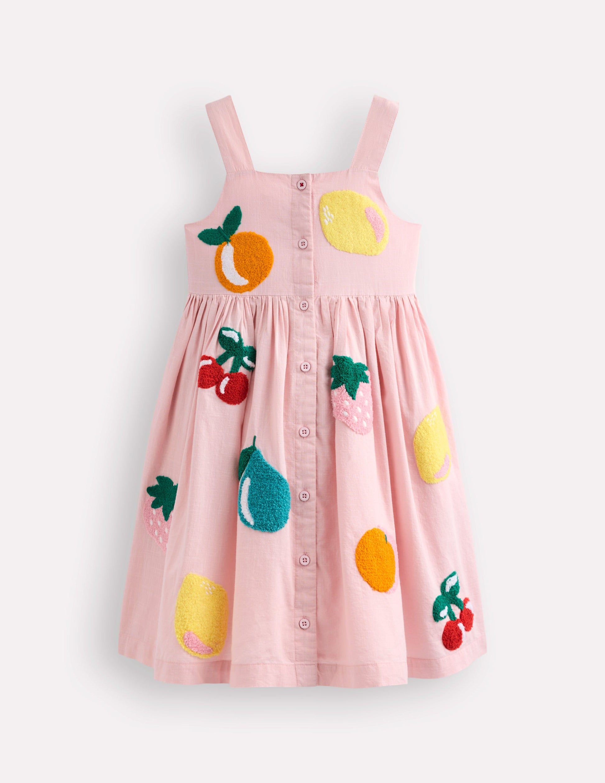 Pink Boden Baby Girls Embroidered Woven Dress-Ivory Embroidered Fruit Boden AU Pink Boden Baby Girls Embroidered Woven Dress-Ivory Embroidered Fruit Boden AU