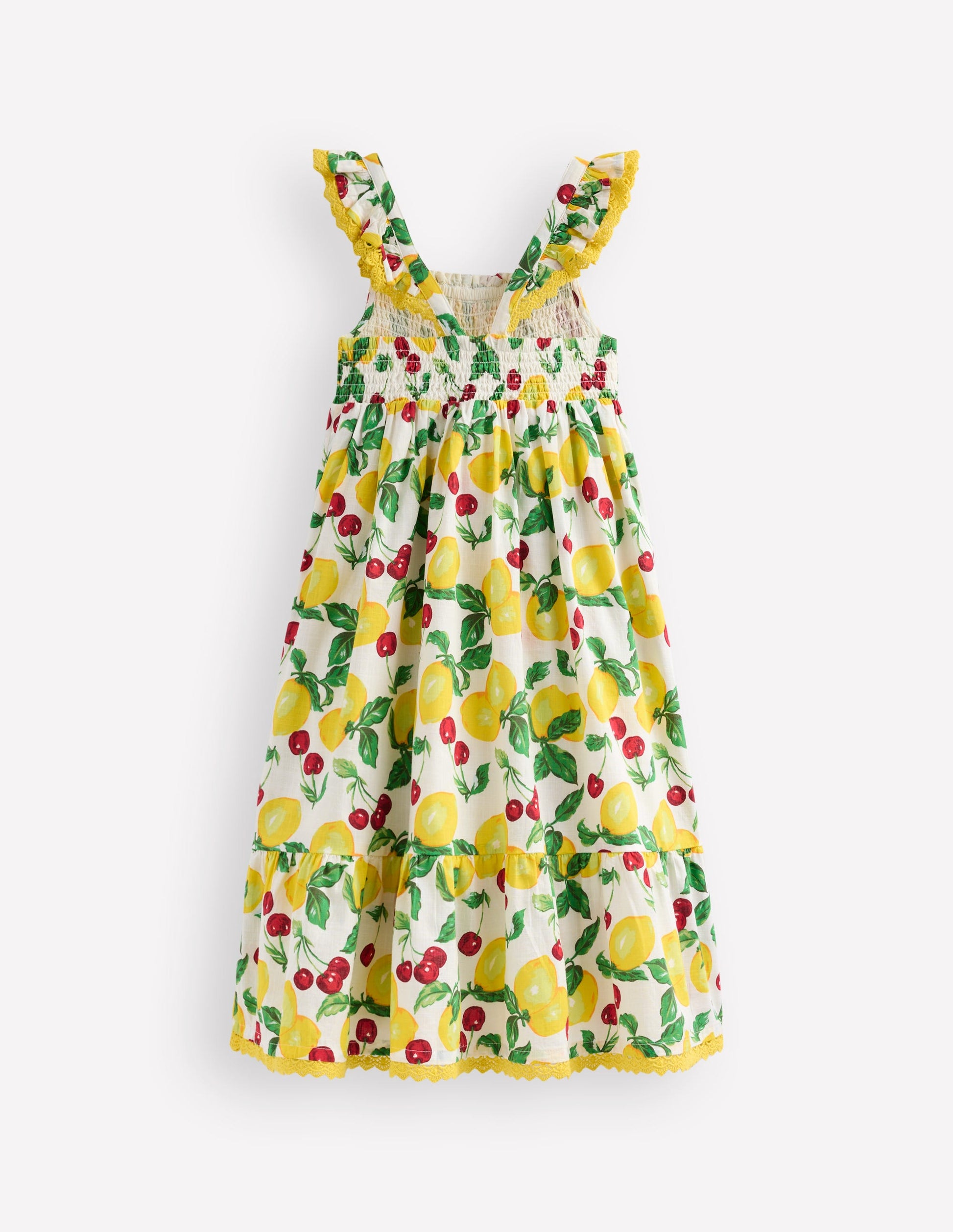Luella Frill Maxi Sundress-Ivory Lemons and Cherries-3