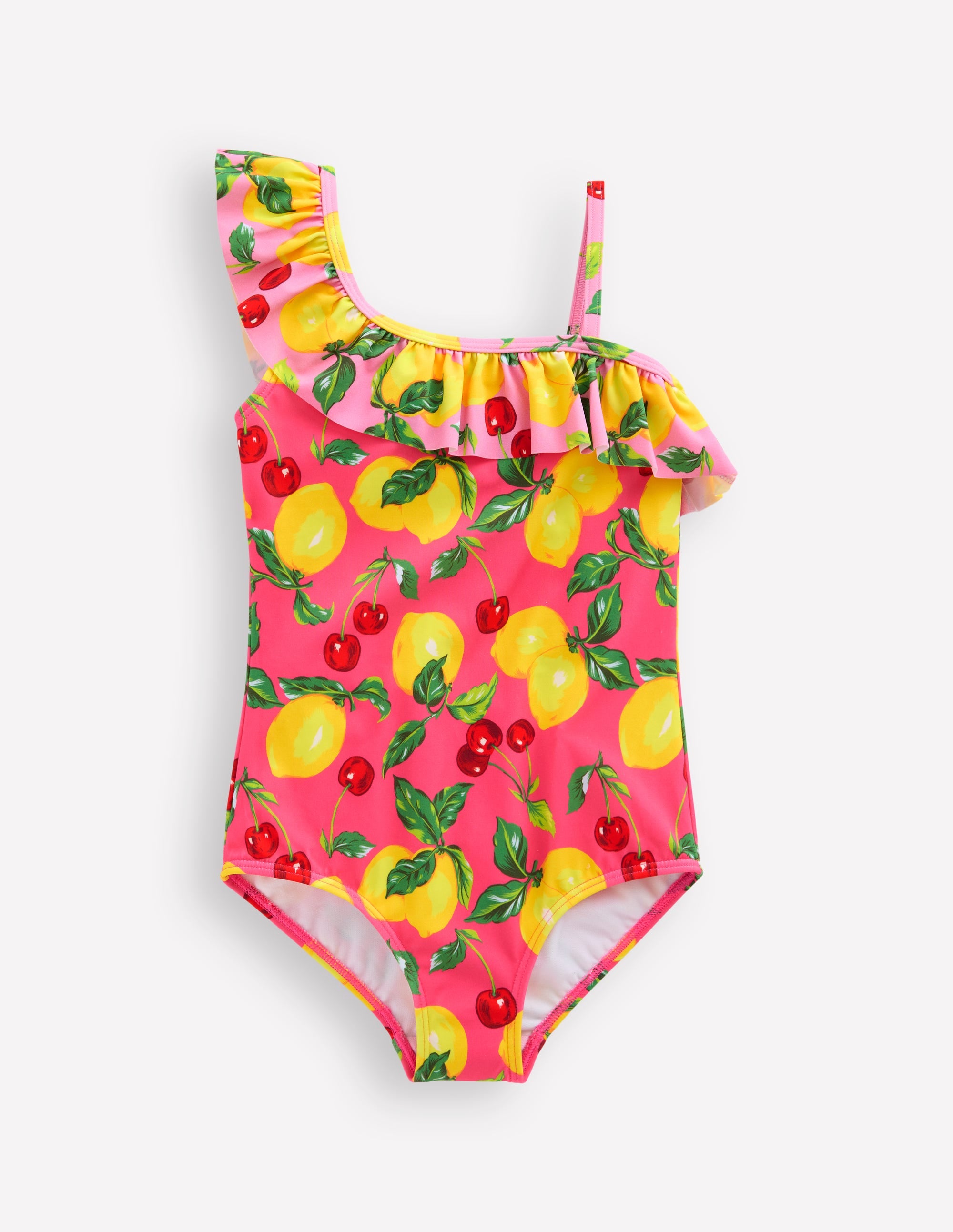 Lila One Shoulder Swimsuit-Lemon and Cherry Hotchpotch - Image 1