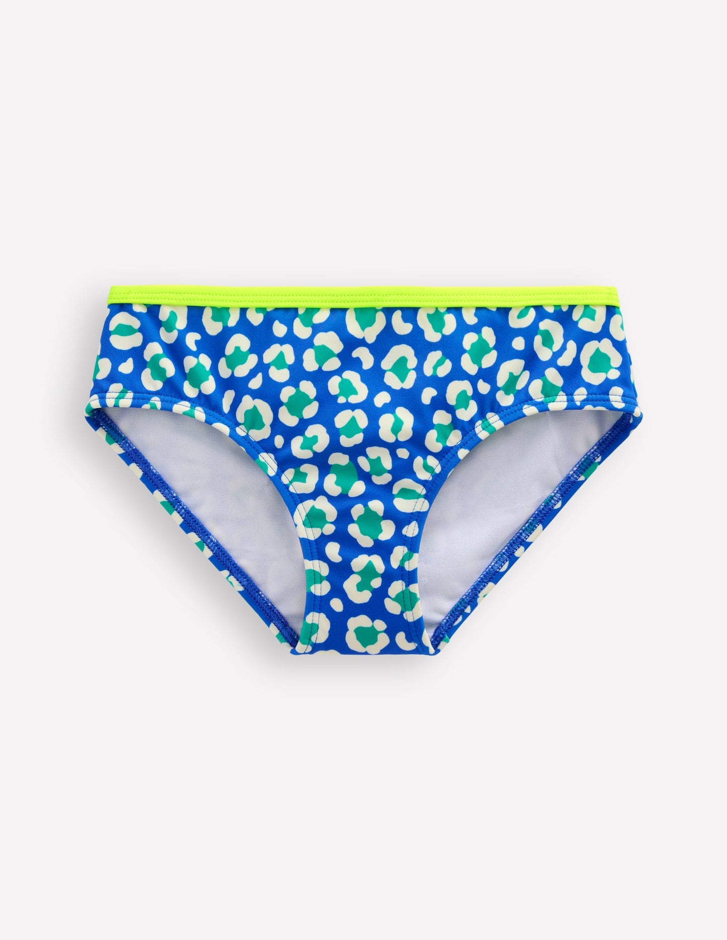 Patterned Bikini Bottoms-Aquamarine Leopard