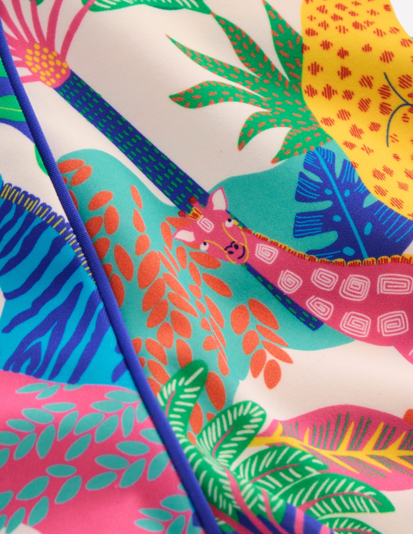 Sun Safe Patterned Rash Vest-Soft Ivory Multi Jungle | Boden Global