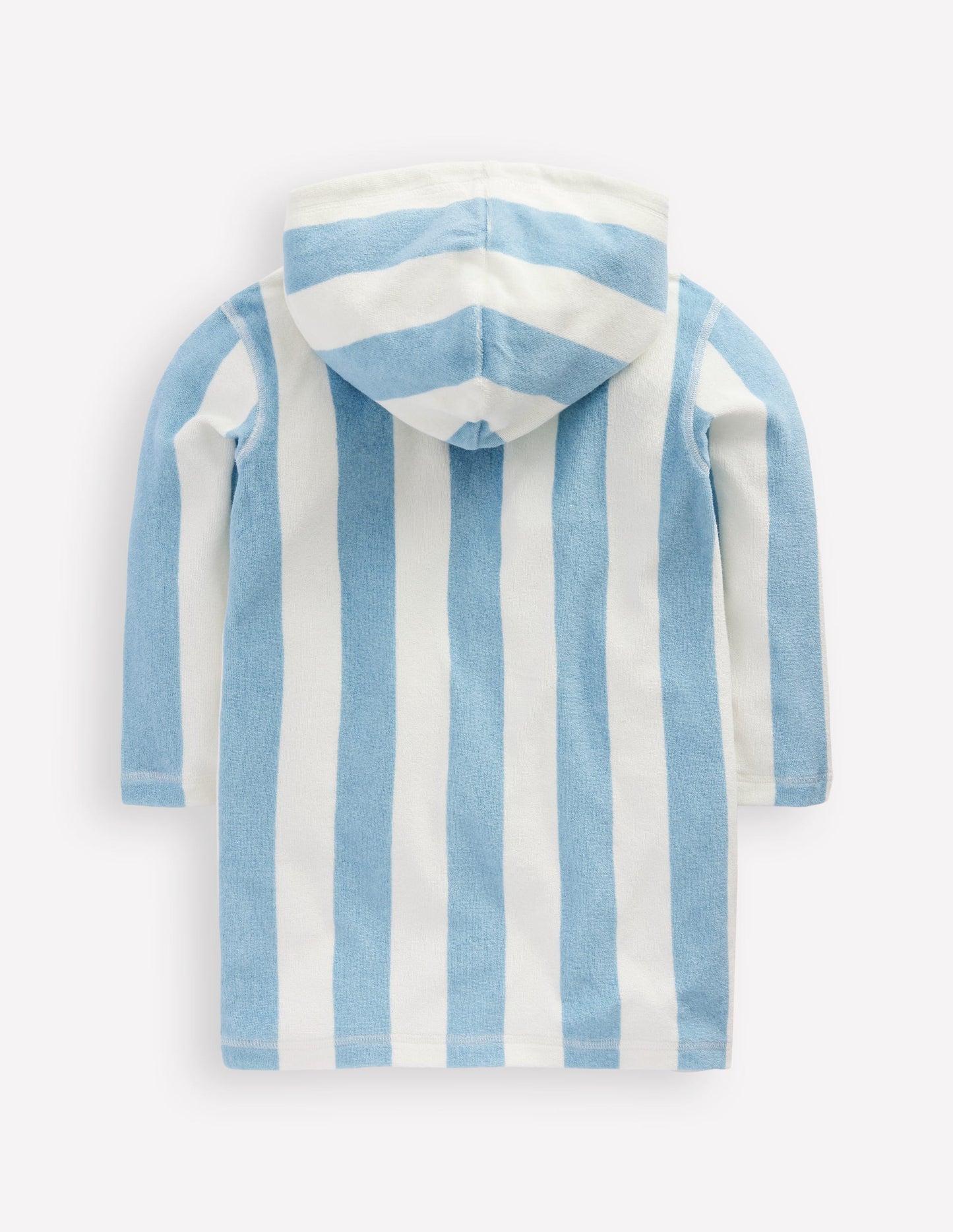 Mara Towelling Throw-On-Blue Ice Cream Stripe