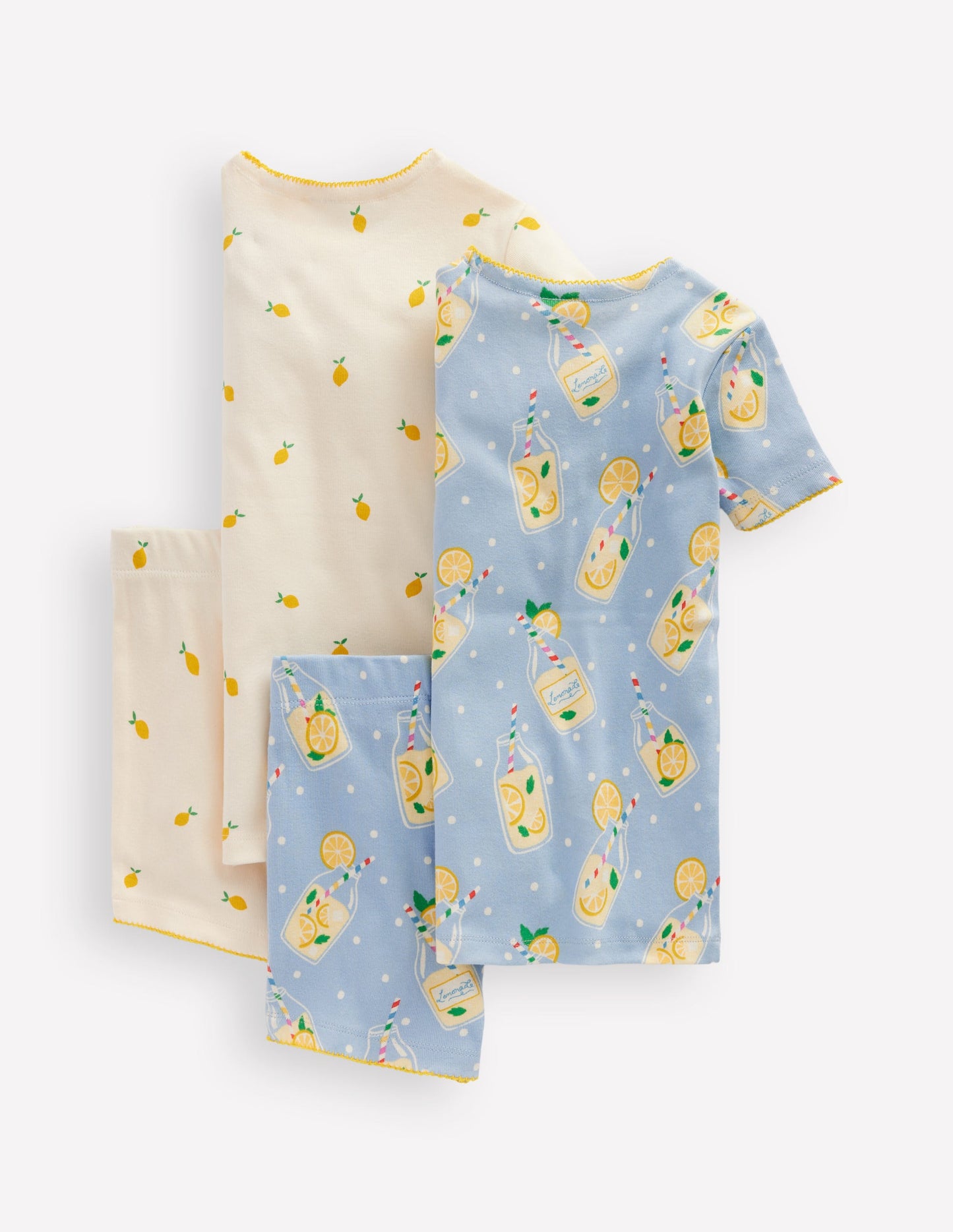 Twin Pack Short Pyjamas-Lemonade Mix