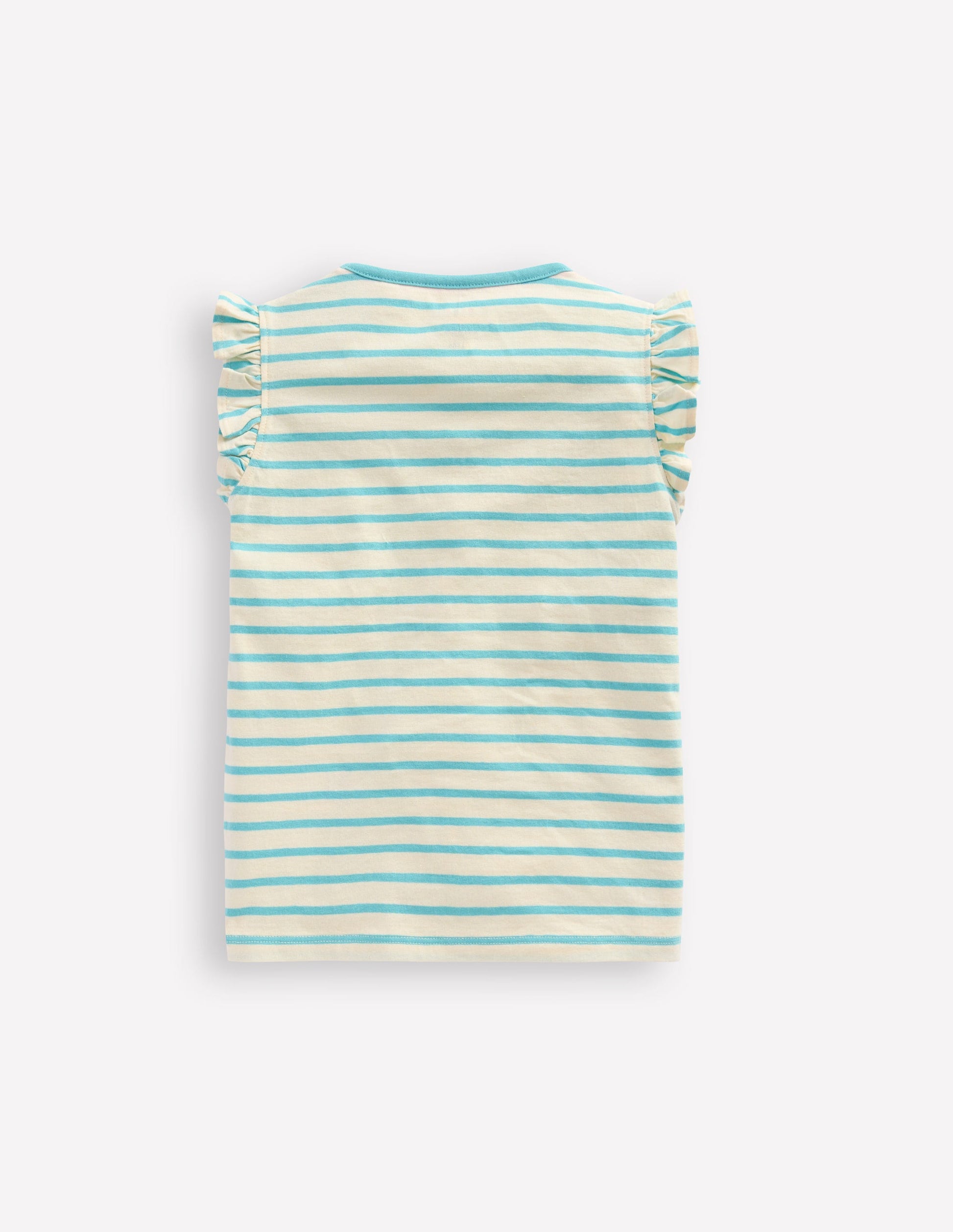 Flutter Short Sleeve T-shirt-Caribbean Blue Jellyfish-2
