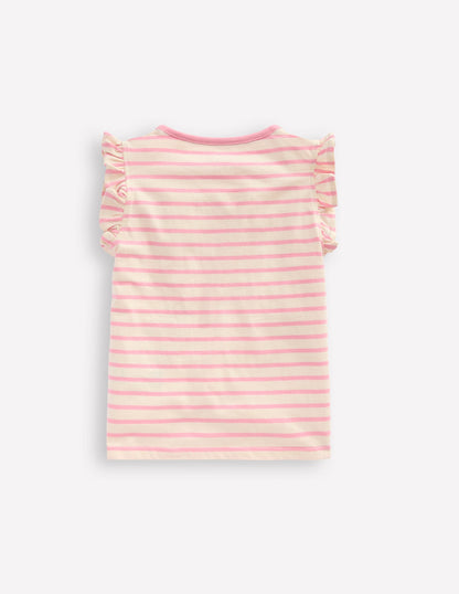 Flutter Short Sleeve T-shirt-Bubblegum Pink Fruits-2