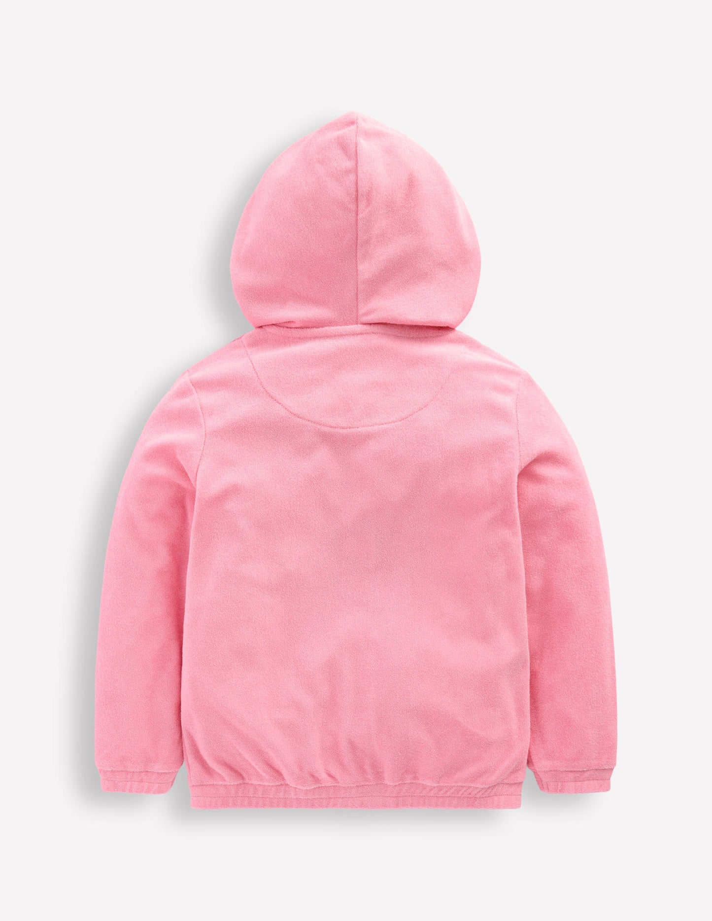 Zip-Through Towelling Hoodie-Chalk Pink Fruit