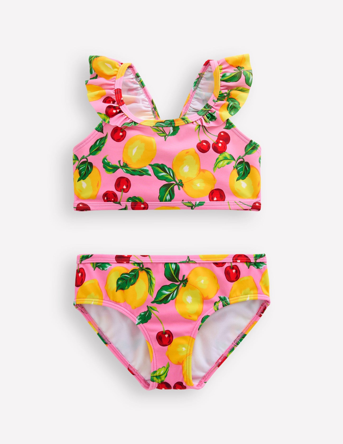 Frill Strap Bikini-Pink Lemons and Cherries