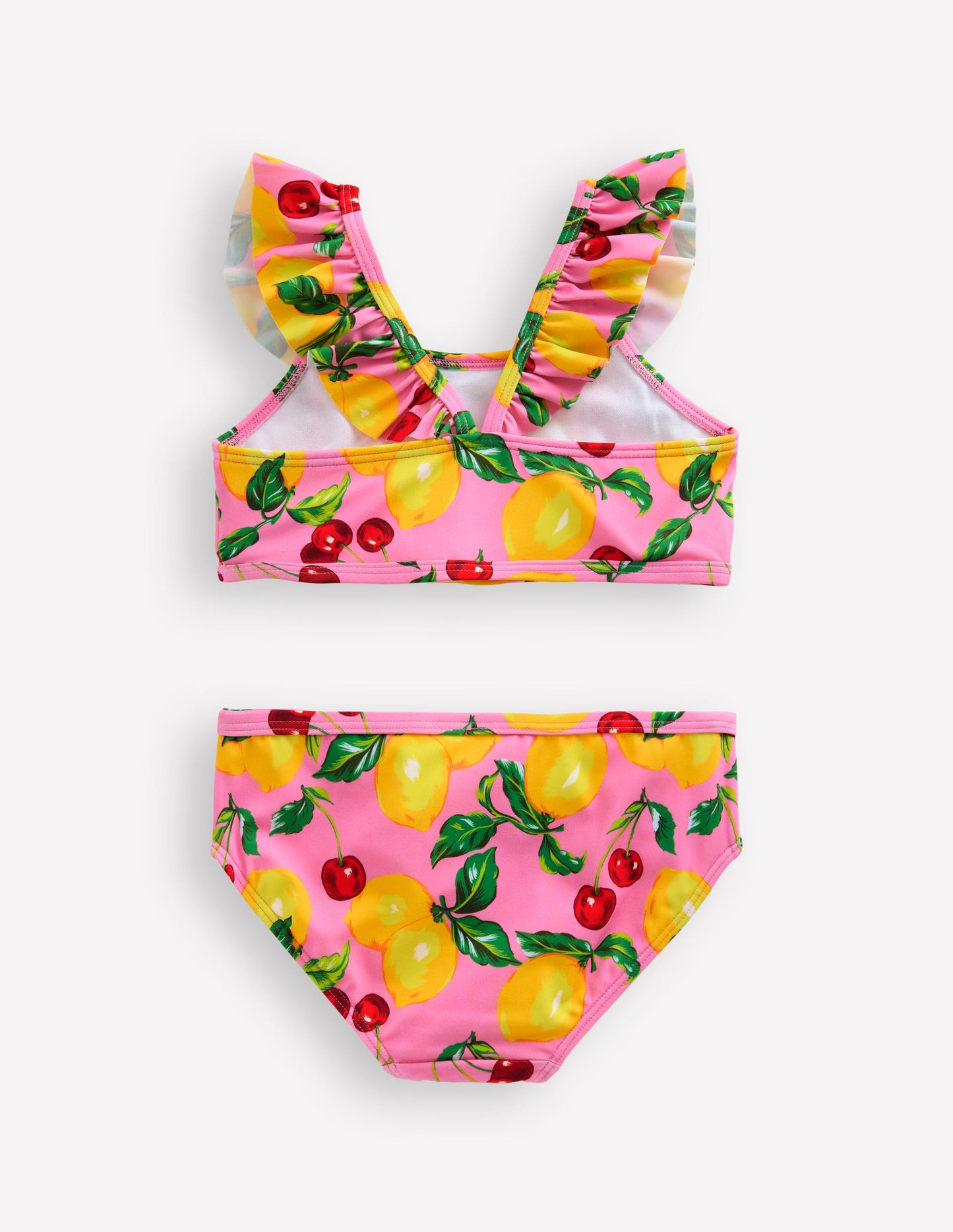 Frill Strap Bikini-Pink Lemons and Cherries