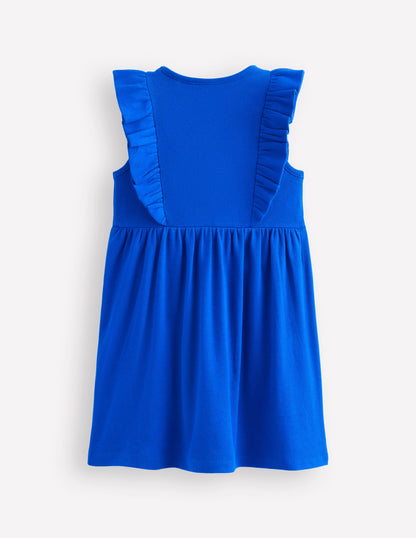 Frieda Embroidered Dress-Gallery Blue-3