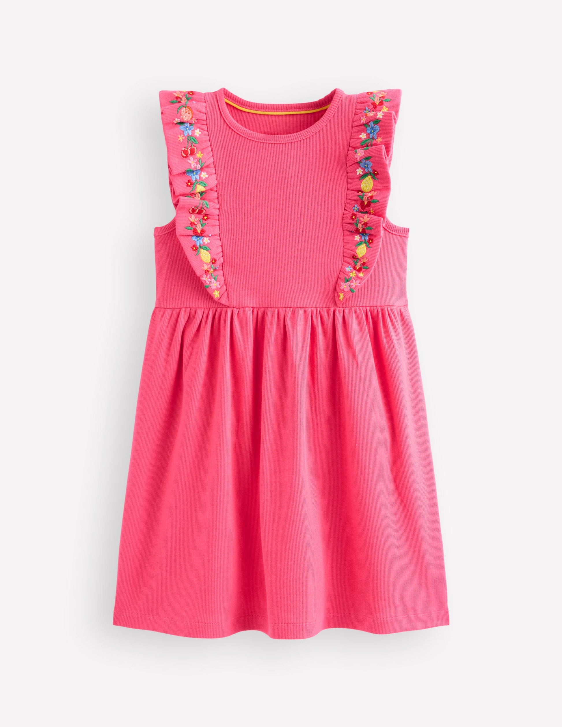 Frieda Embroidered Dress-Rose Petal Pink-2