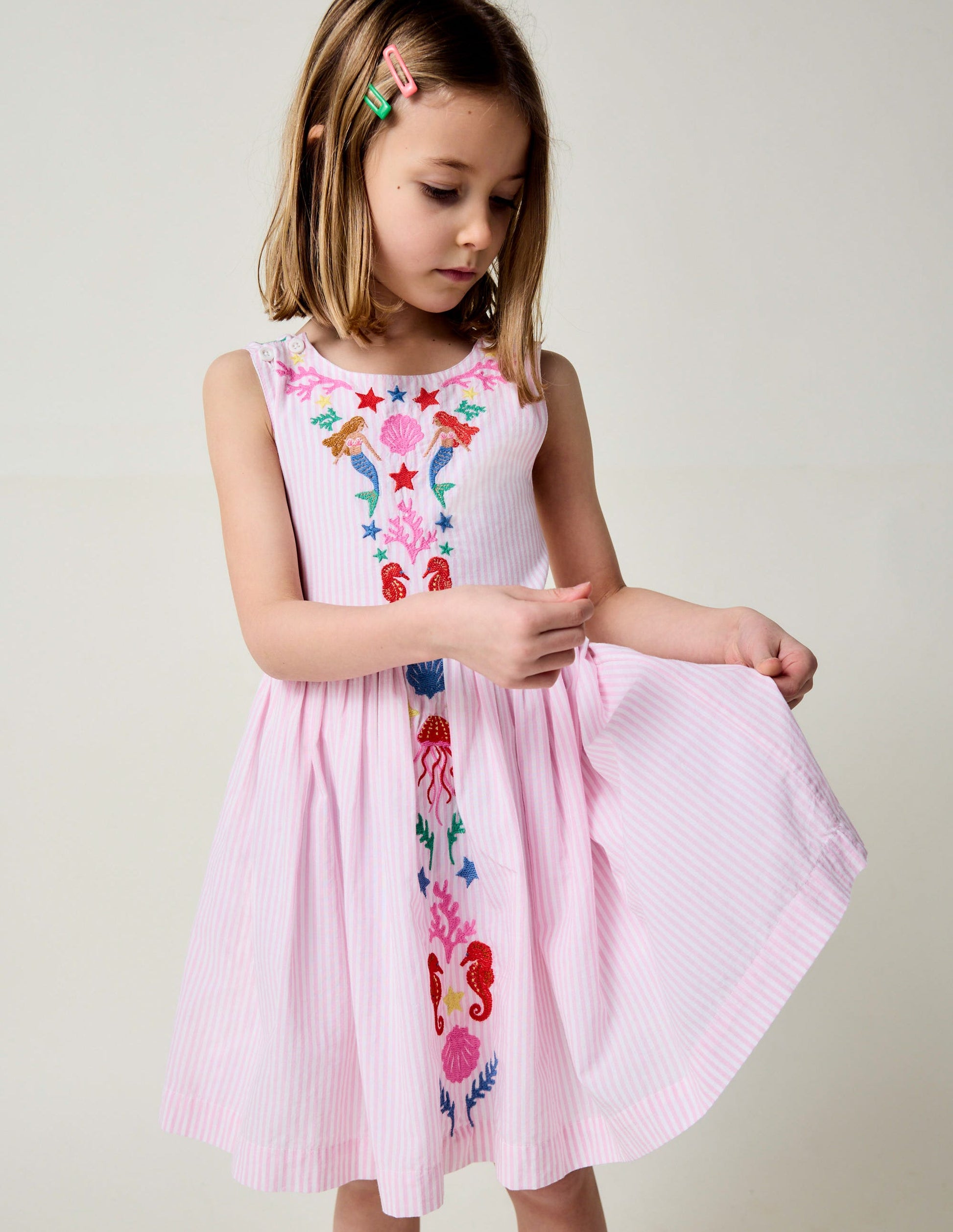 Harper Cross-Back Dress-Pink Mermaid-3