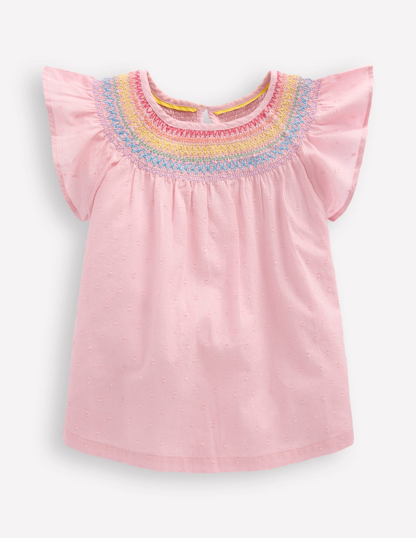 Woven Smocked Top-Vintage Pink