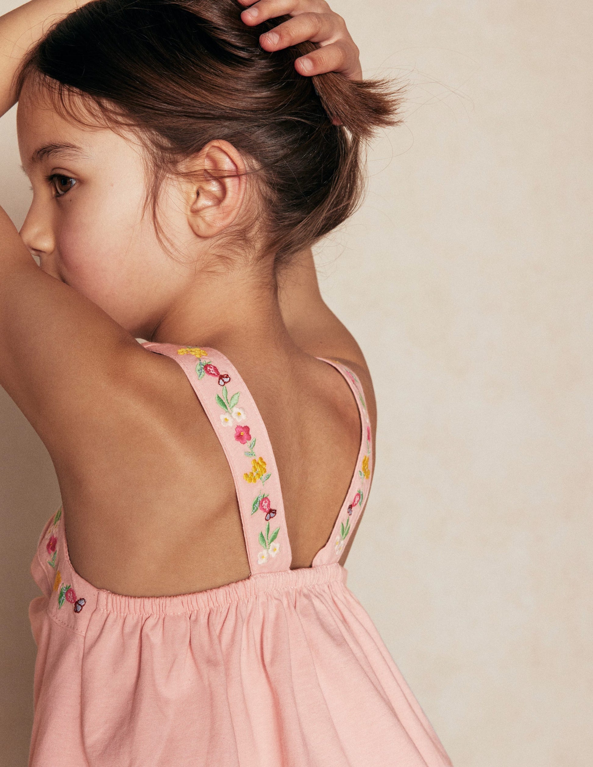 Embroidered Sleeveless Top-Chalk Pink-1