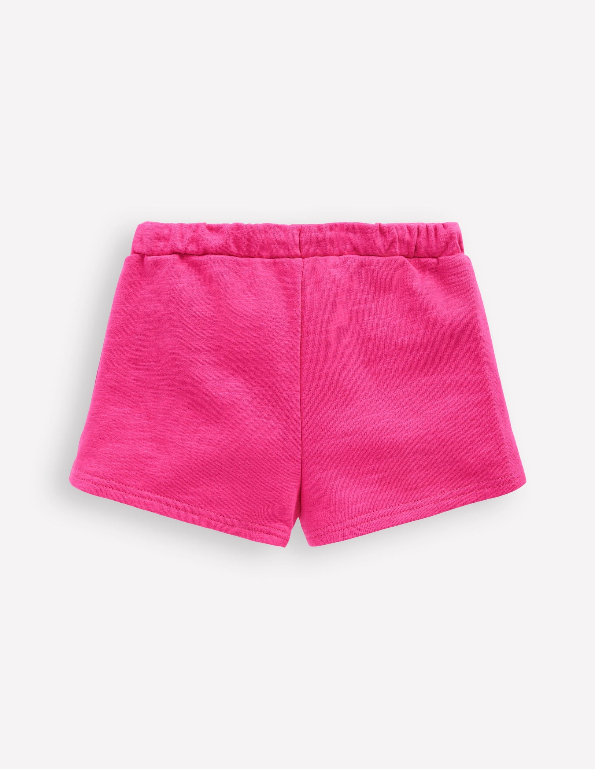 Pom Trim Jersey Short-Raspberry Pink-2