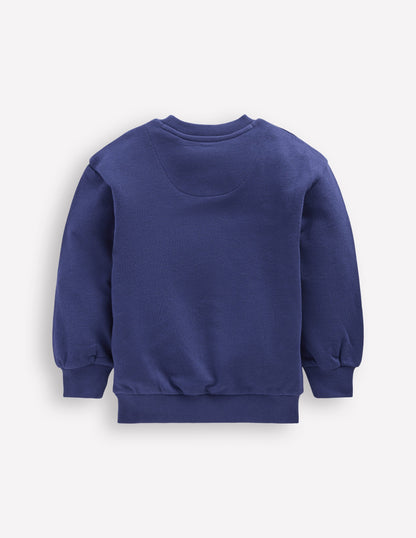 Bobbie Appliqué Sweatshirt-Starboard Blue Hearts-3