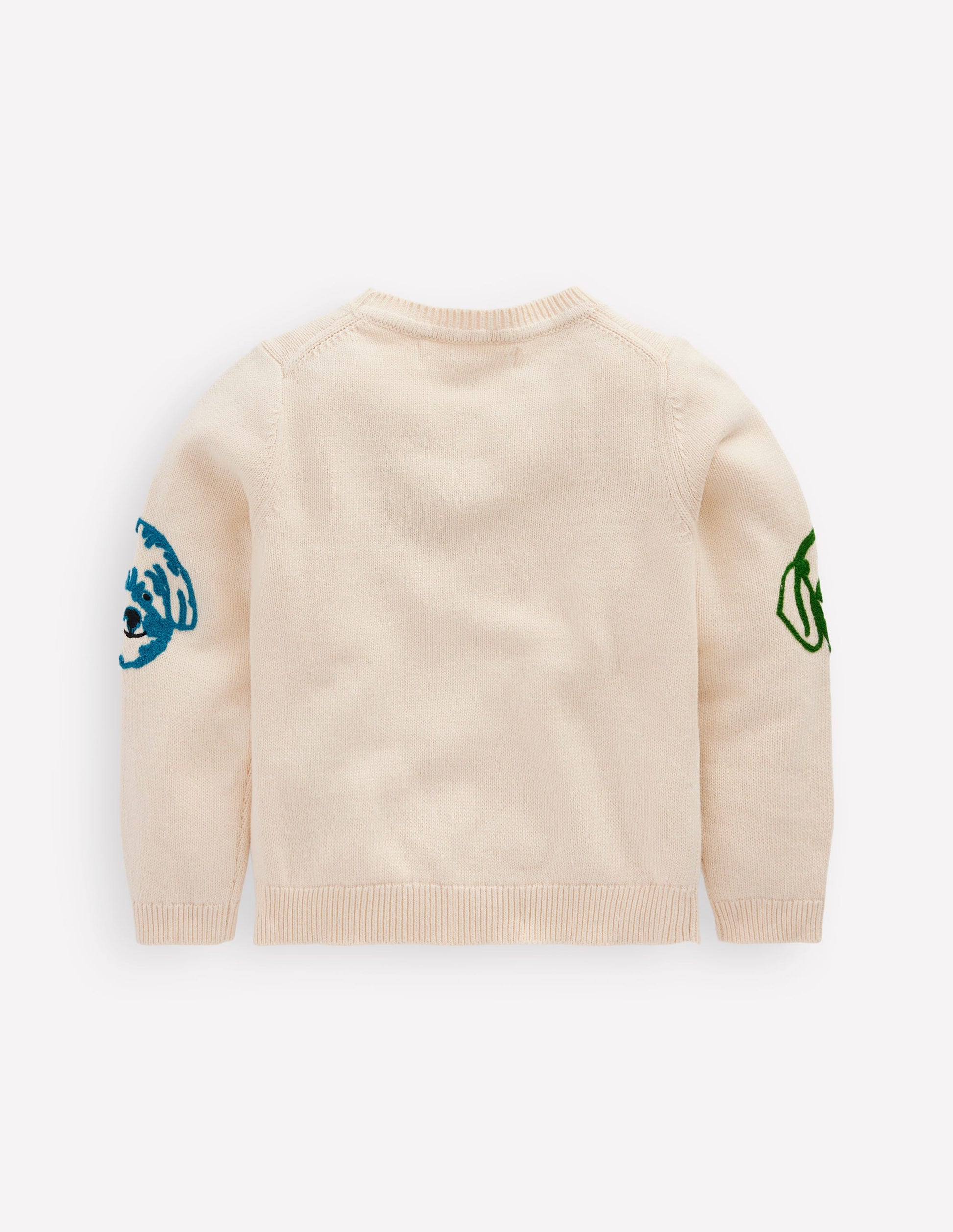 Fun Logo Jumper-Warm Ivory Dogs-3