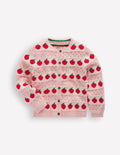 Pretty Scallop Cardigan-Chalk Pink Apples