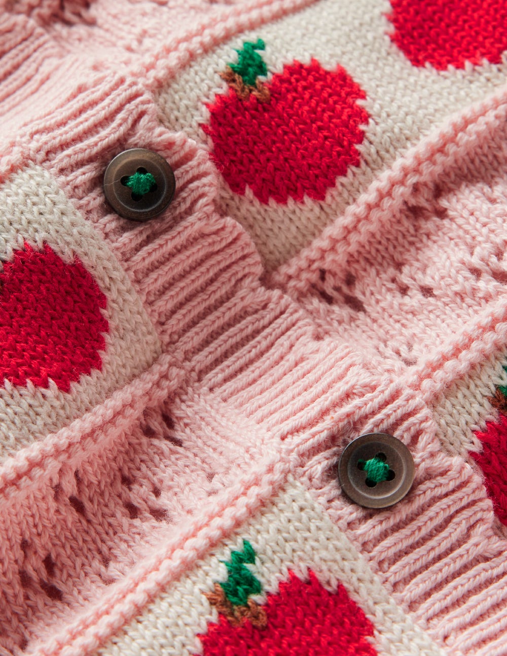 Pretty Scallop Cardigan-Chalk Pink Apples - Image 3