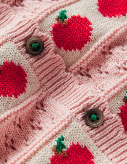Pretty Scalloped Cardigan-Chalk Pink Apples-3