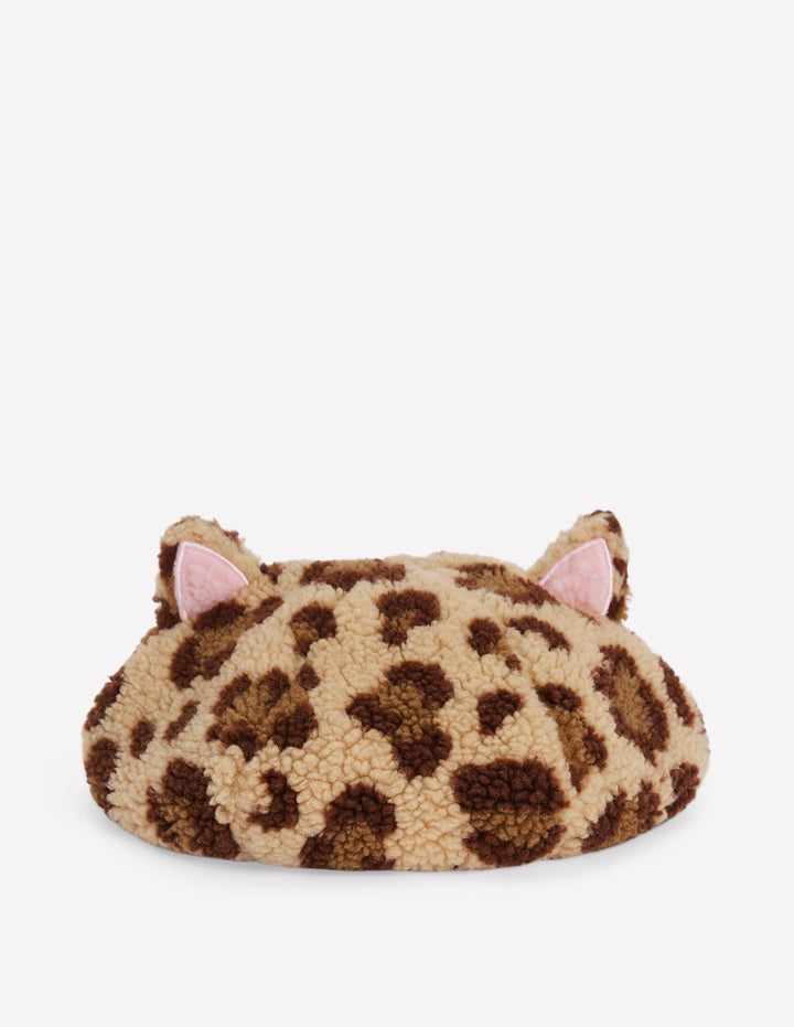 Novelty Beret-Leopard