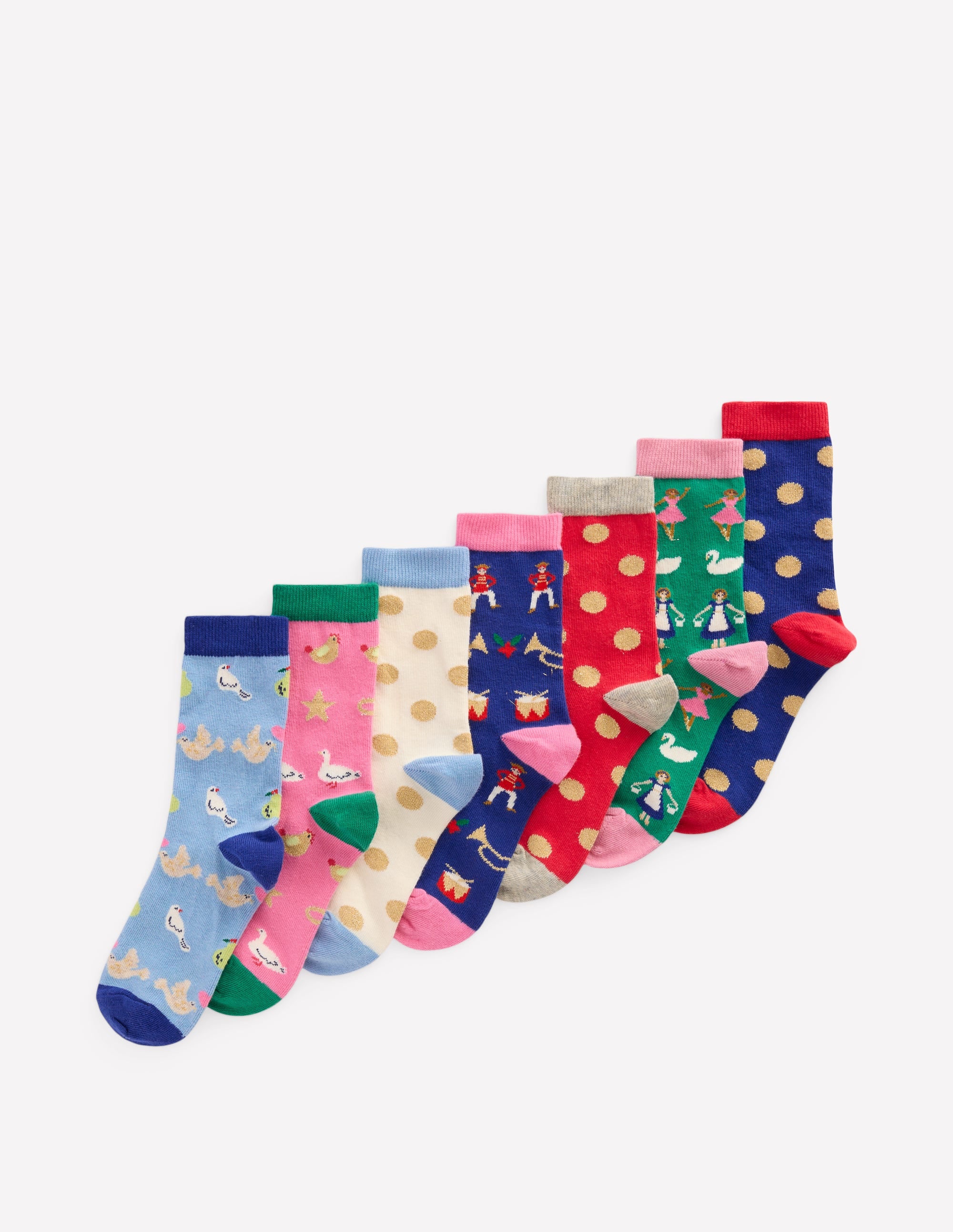 Socks 7 Pack-12 Days of Christmas - Image 1