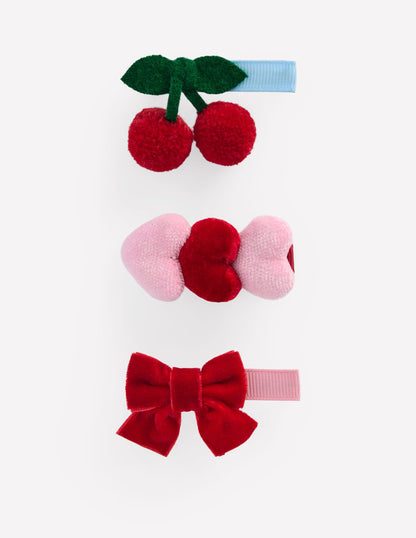 3-pack Hair Clips-Pretty Pink-1