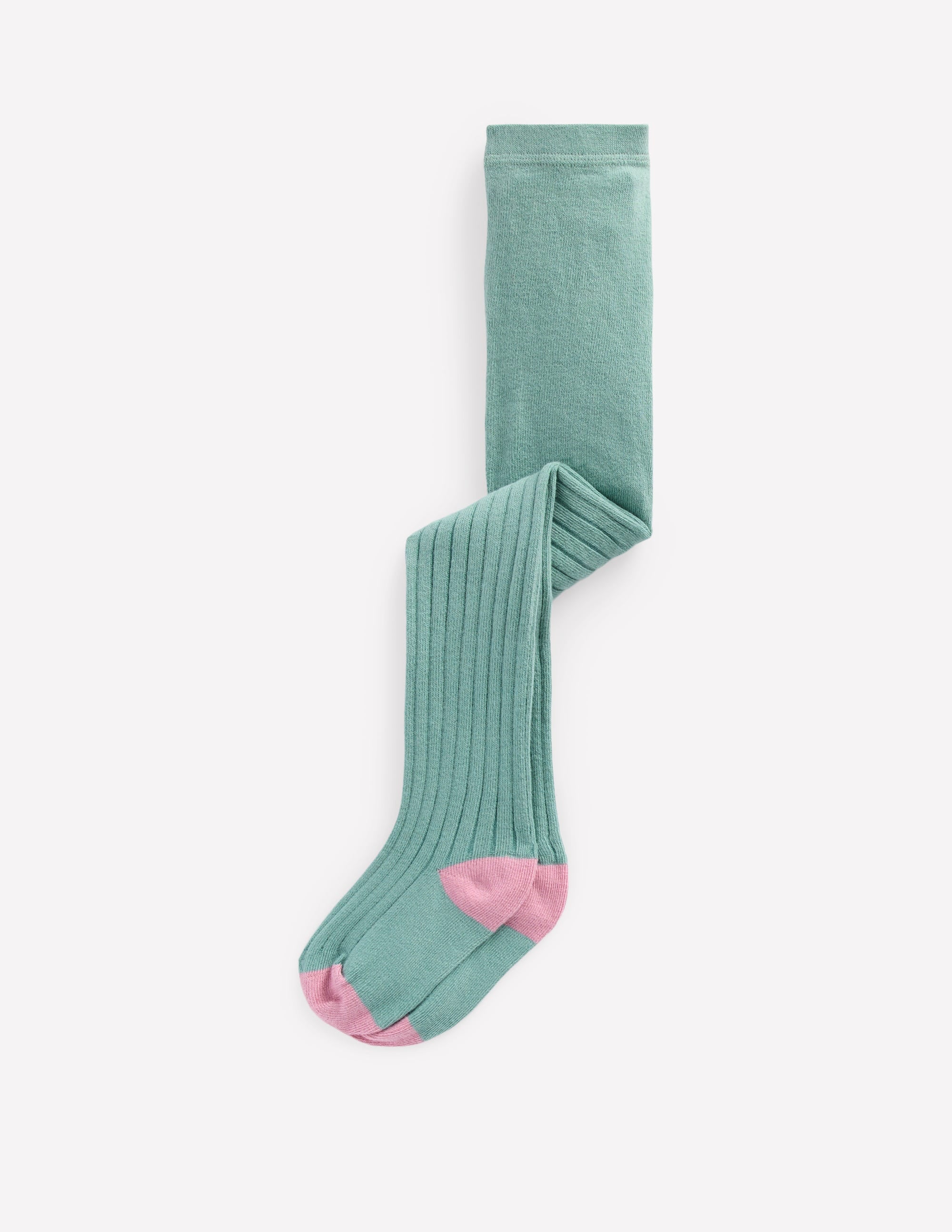 Baby Ribbed Tights-Eucalyptus - Image 1