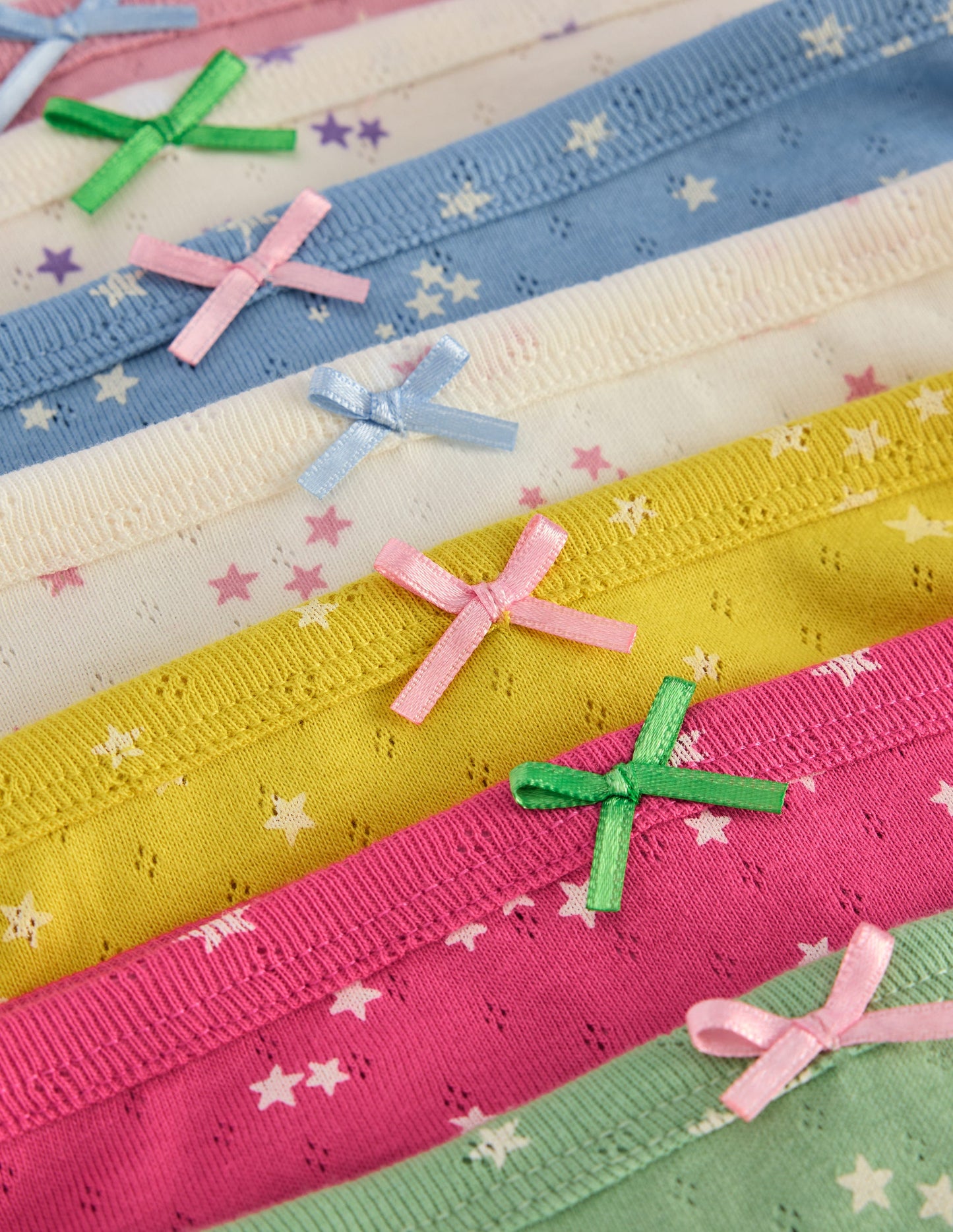 7-pack Pointelle Pants-Multi Stars
