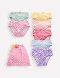 7 pack Pointelle Pants-Multi Ditsy Vine