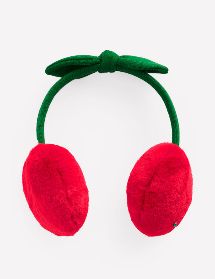 Novelty Ear Muffs-Cherry