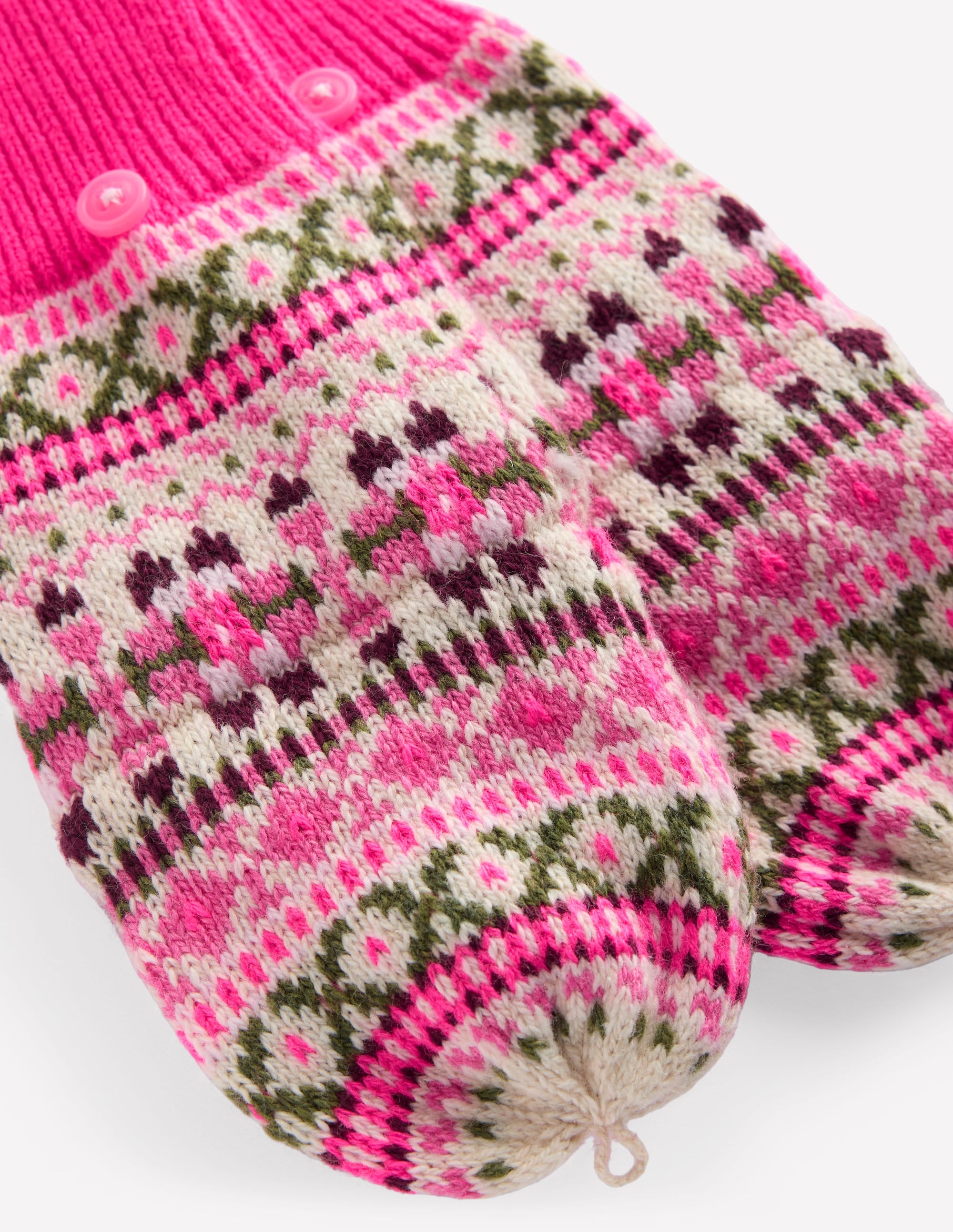 Fair Isle Mittens-Heritage Fair Isle - Image 2