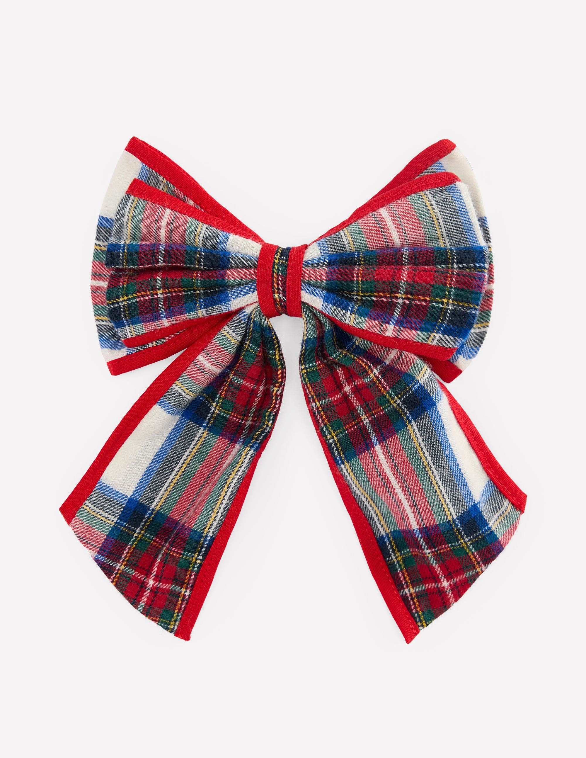 Big Bow Clip-Ivory Check - Image 1