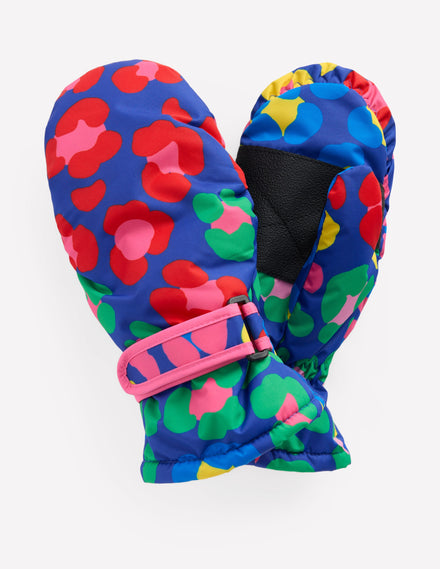 All-Weather Mittens-Multi Rainbow Leopard